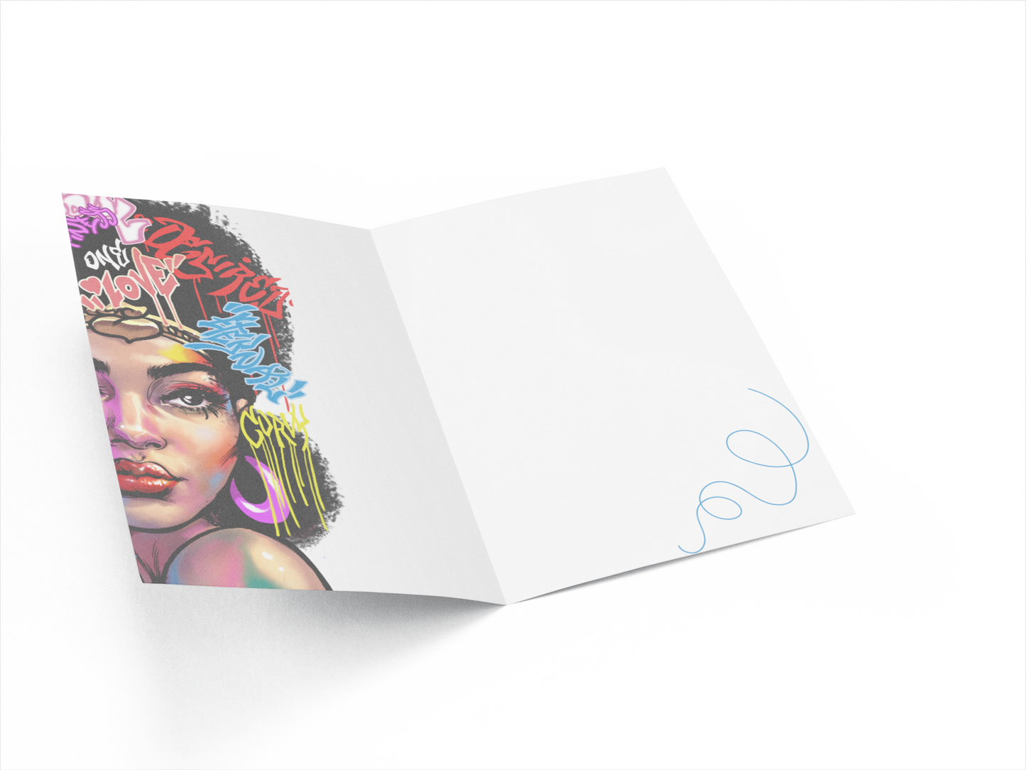 Greeting Card - Black Gold