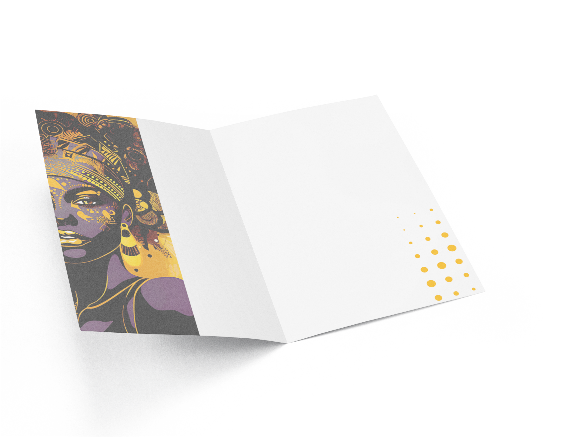 Birthday Card - Nubian Gold