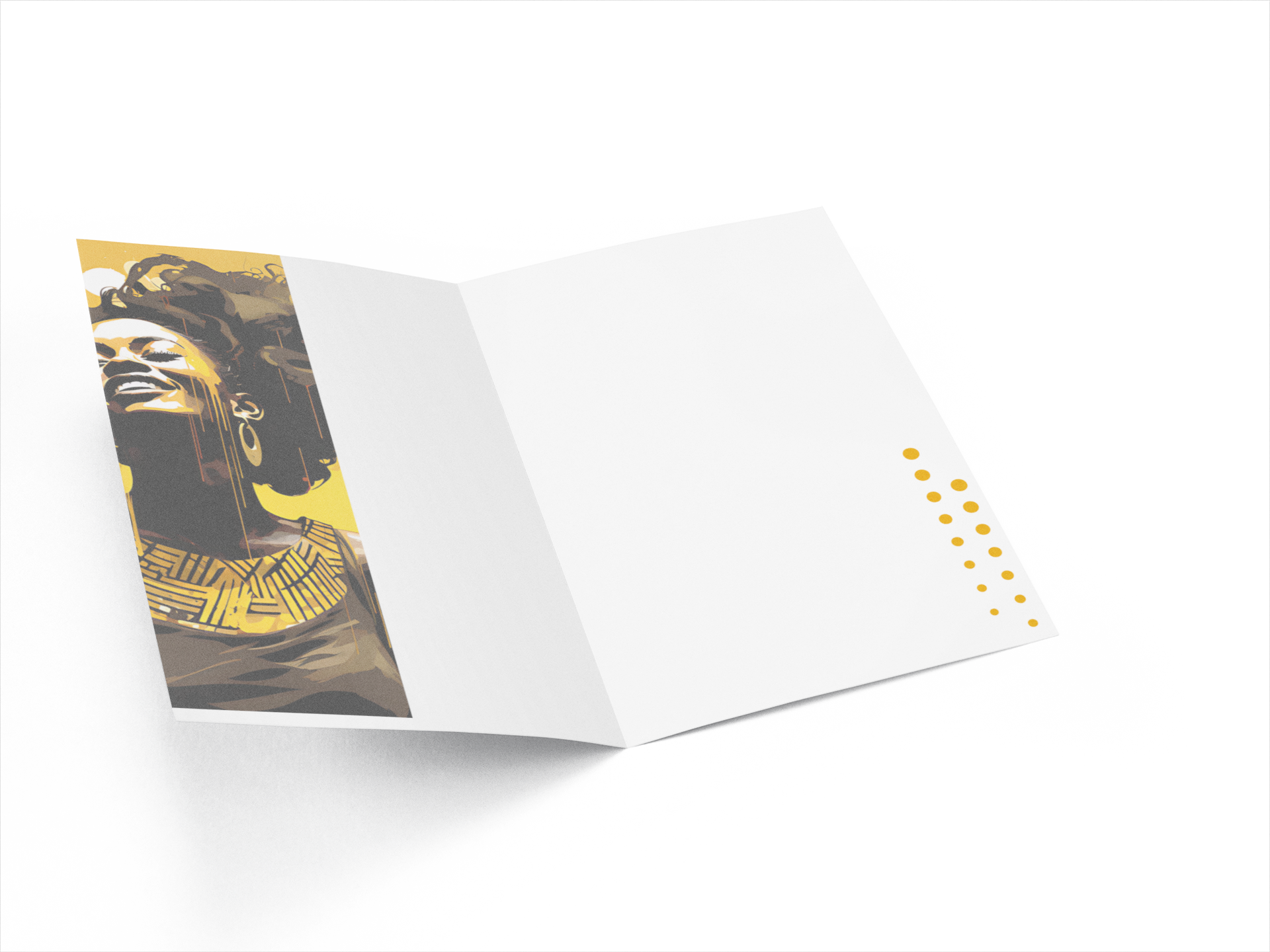 Birthday Card - Golden