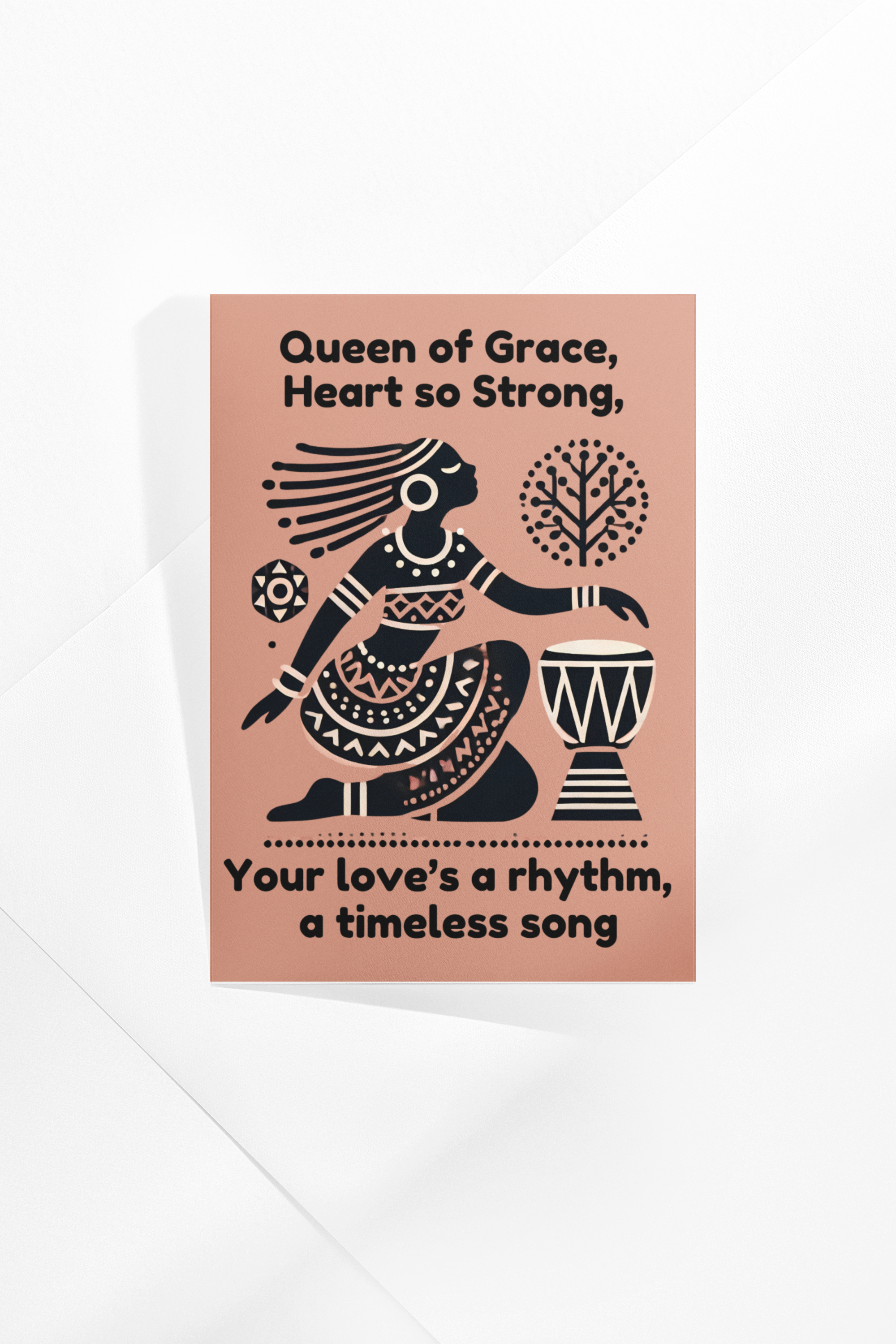 Mothers Day Card - Djembe