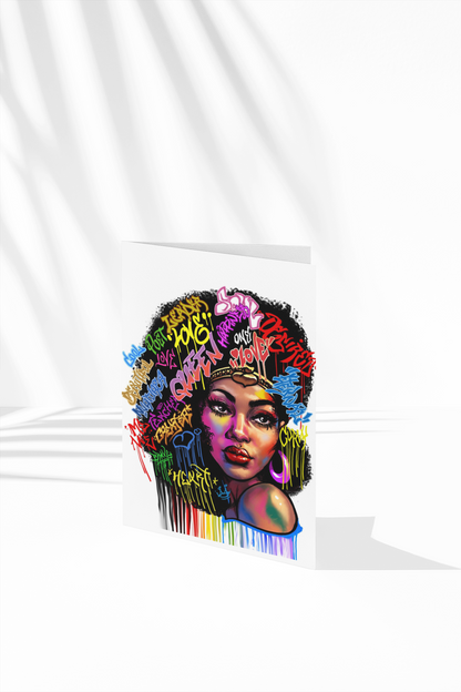 Greeting Card - Black Gold