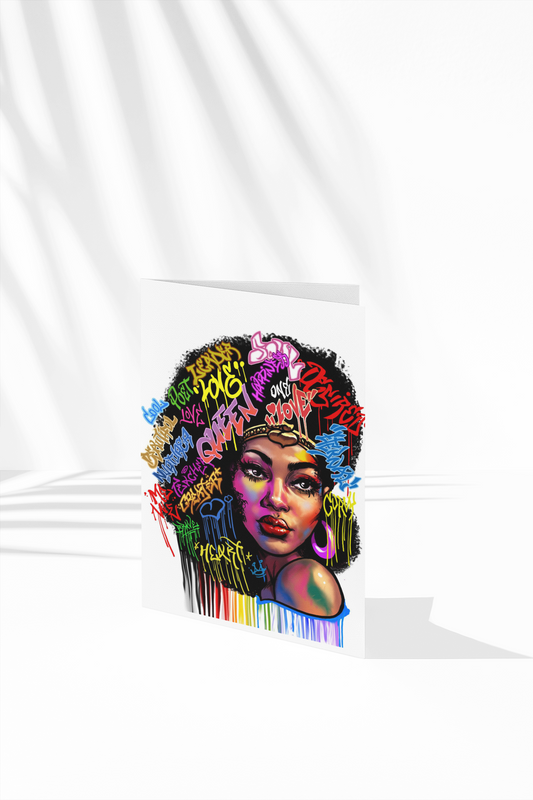 Greeting Card - Black Gold
