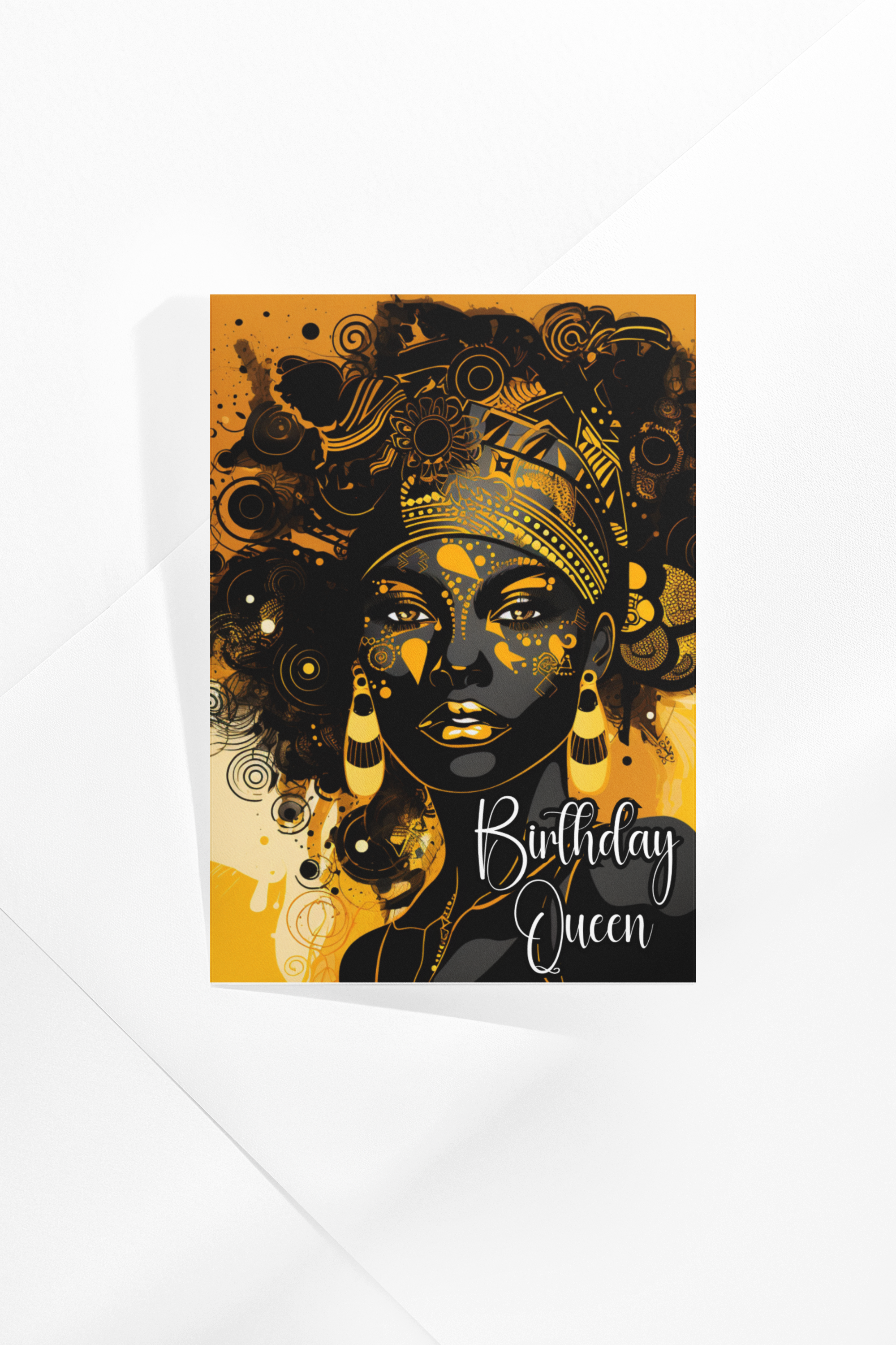 Birthday Card - Nubian Gold
