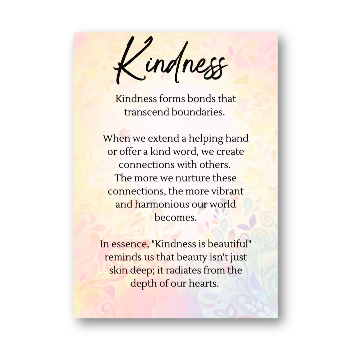 Kindness Inspiration Card