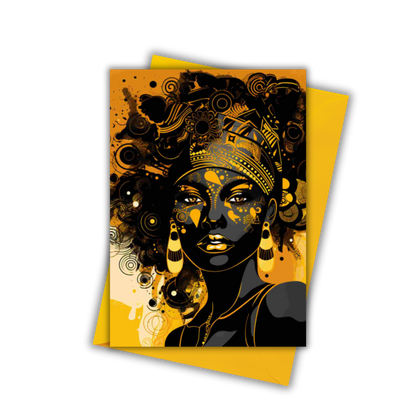 Nubian Gold Greeting Card Ref: 003