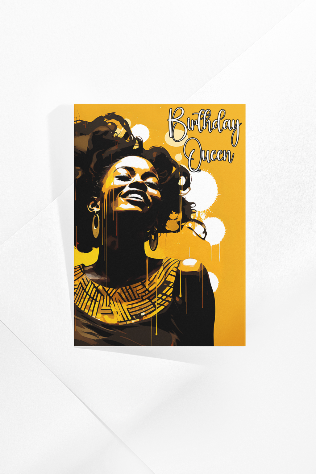 Birthday Card - Golden