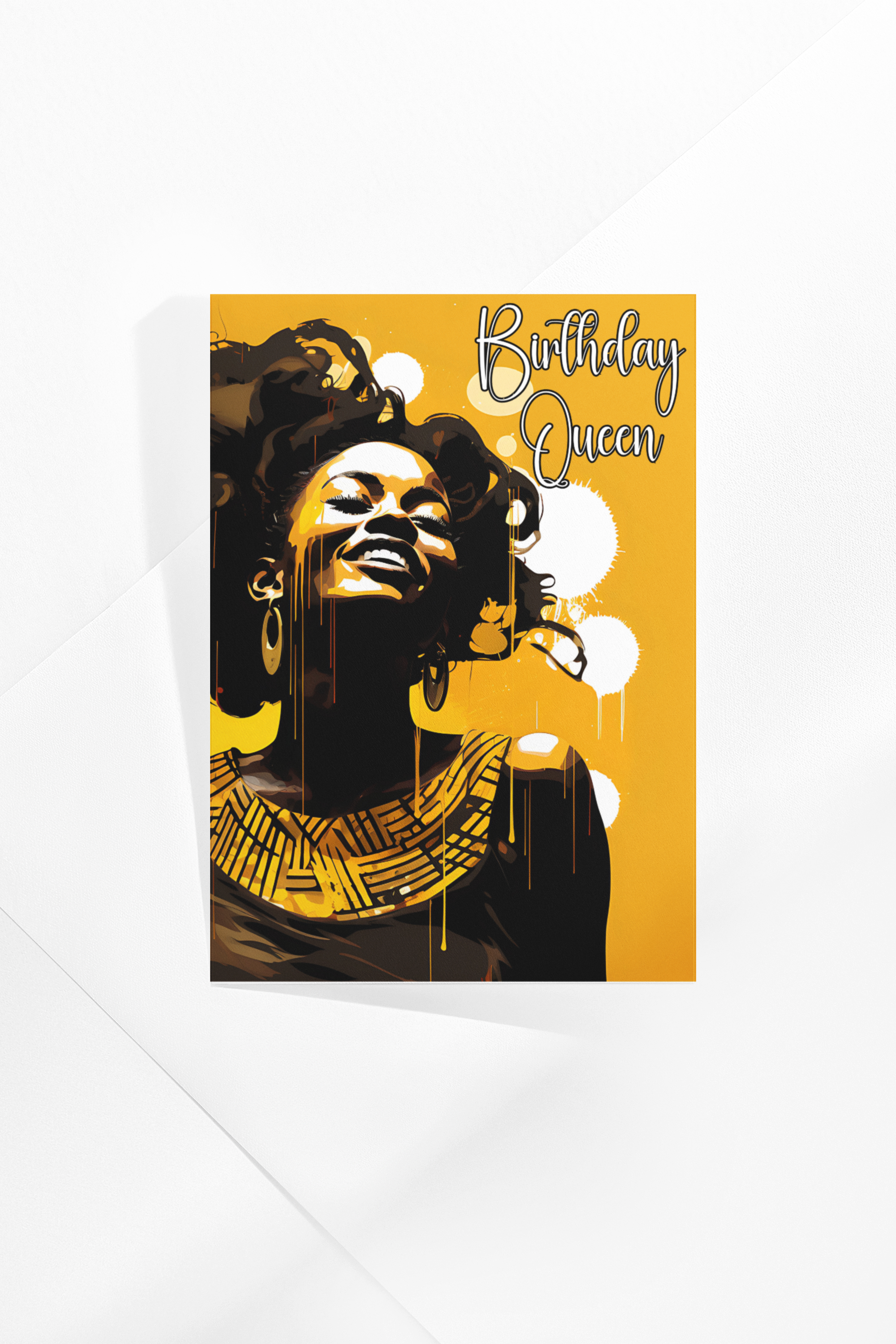 Birthday Card - Golden