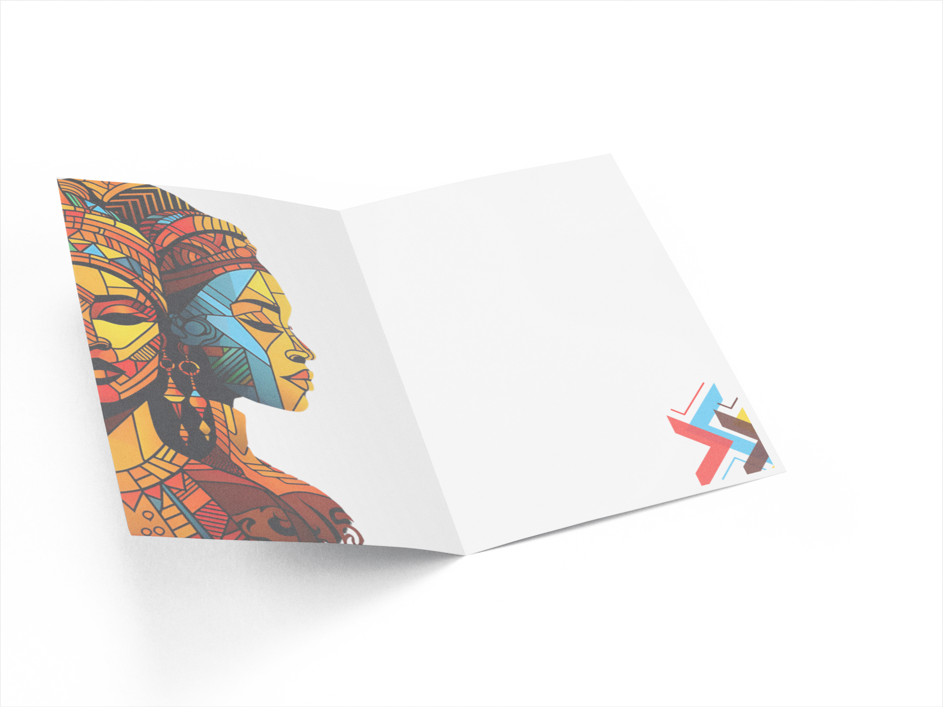 Greeting Card - Face of Time
