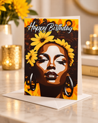 Sunflower Glow Birthday Card