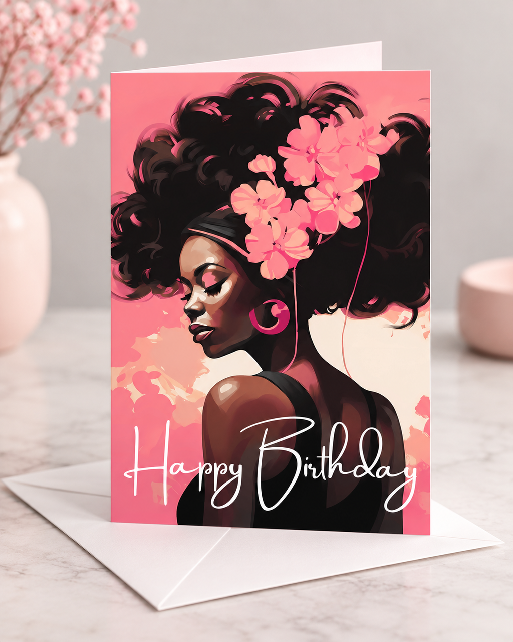 Blush Bloom Birthday Card