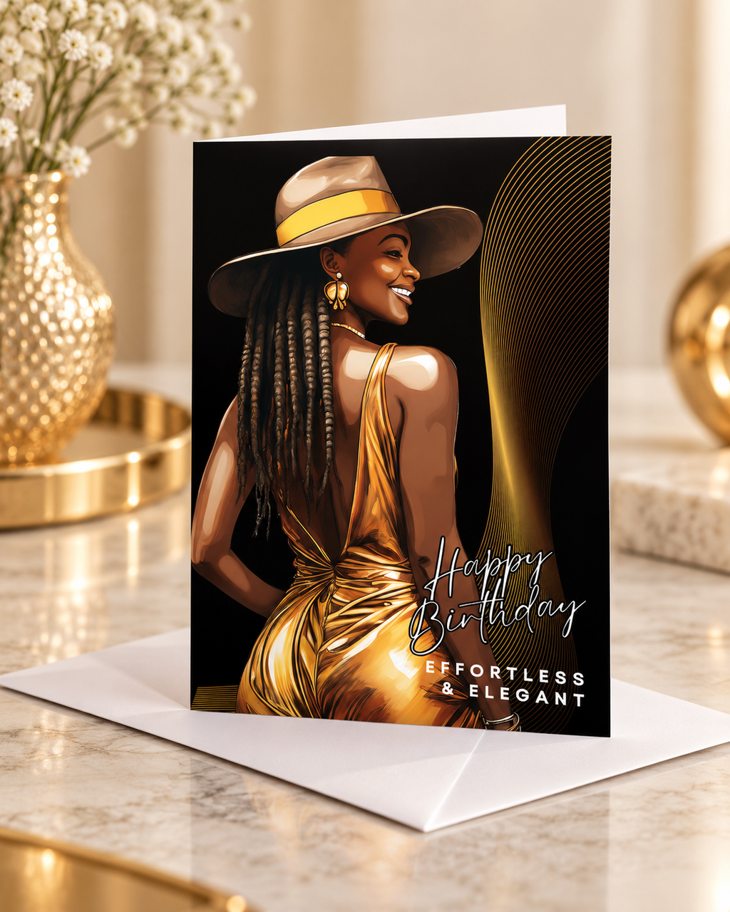 Effortless & Elegant Birthday Card