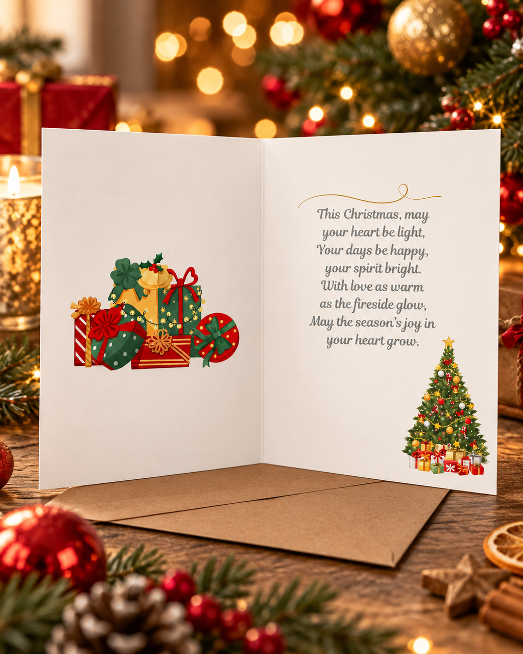 Magical Santa Sleigh Christmas Card