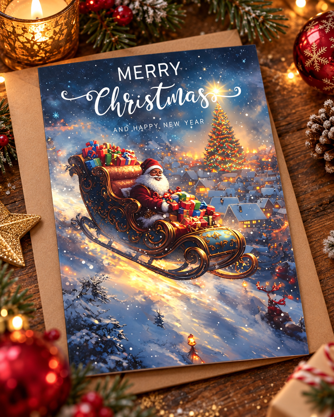 Luxury Christmas Card Stash Box