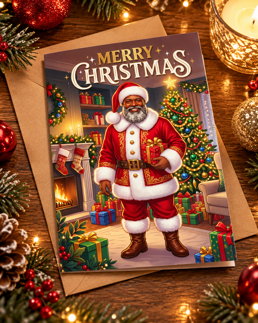Santa Christmas Card
