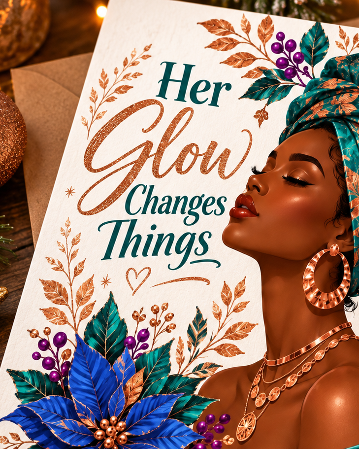 Her Glow Changes Things Christmas Card