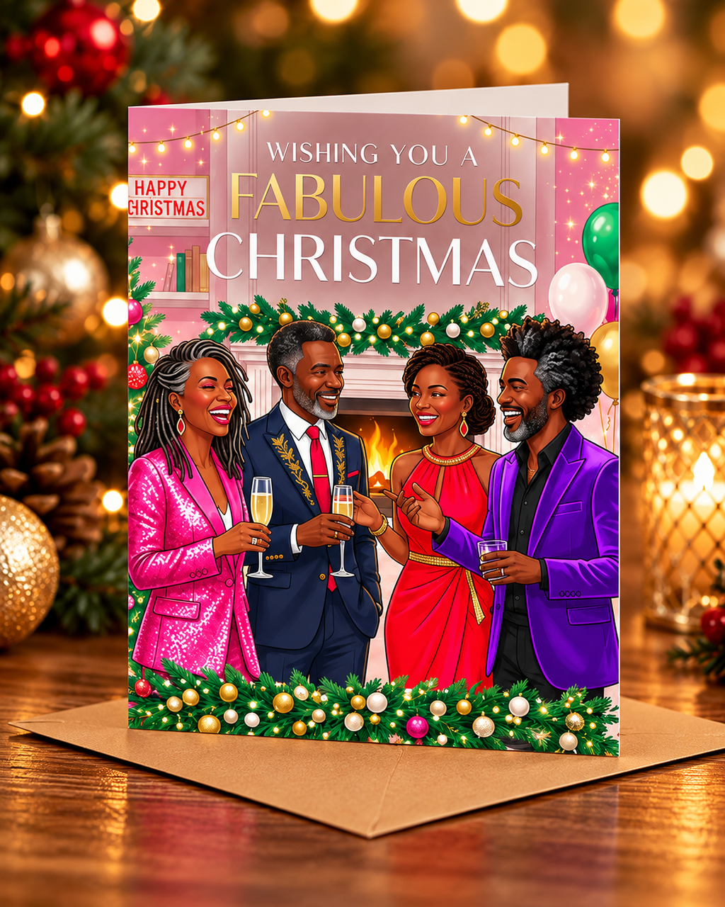 Wishing You a Fabulous Christmas Card