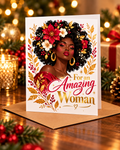 For an Amazing Woman Christmas Card