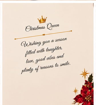 Christmas Queen Greeting Card