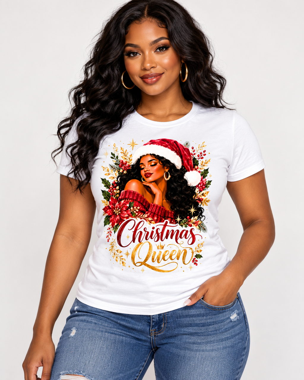 Christmas Queen Fitted Tee
