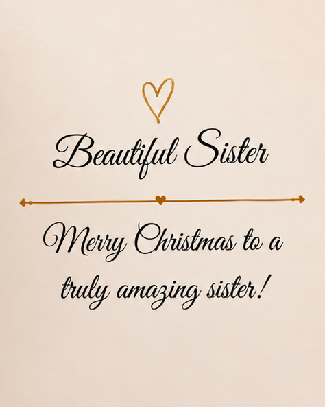 Sisters Make Life Brighter Christmas Card