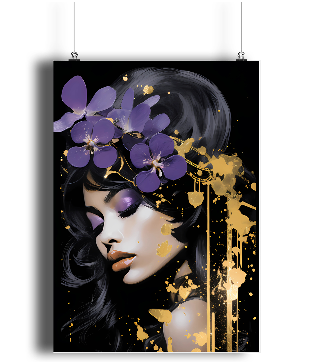 Splash of Gold Art Print