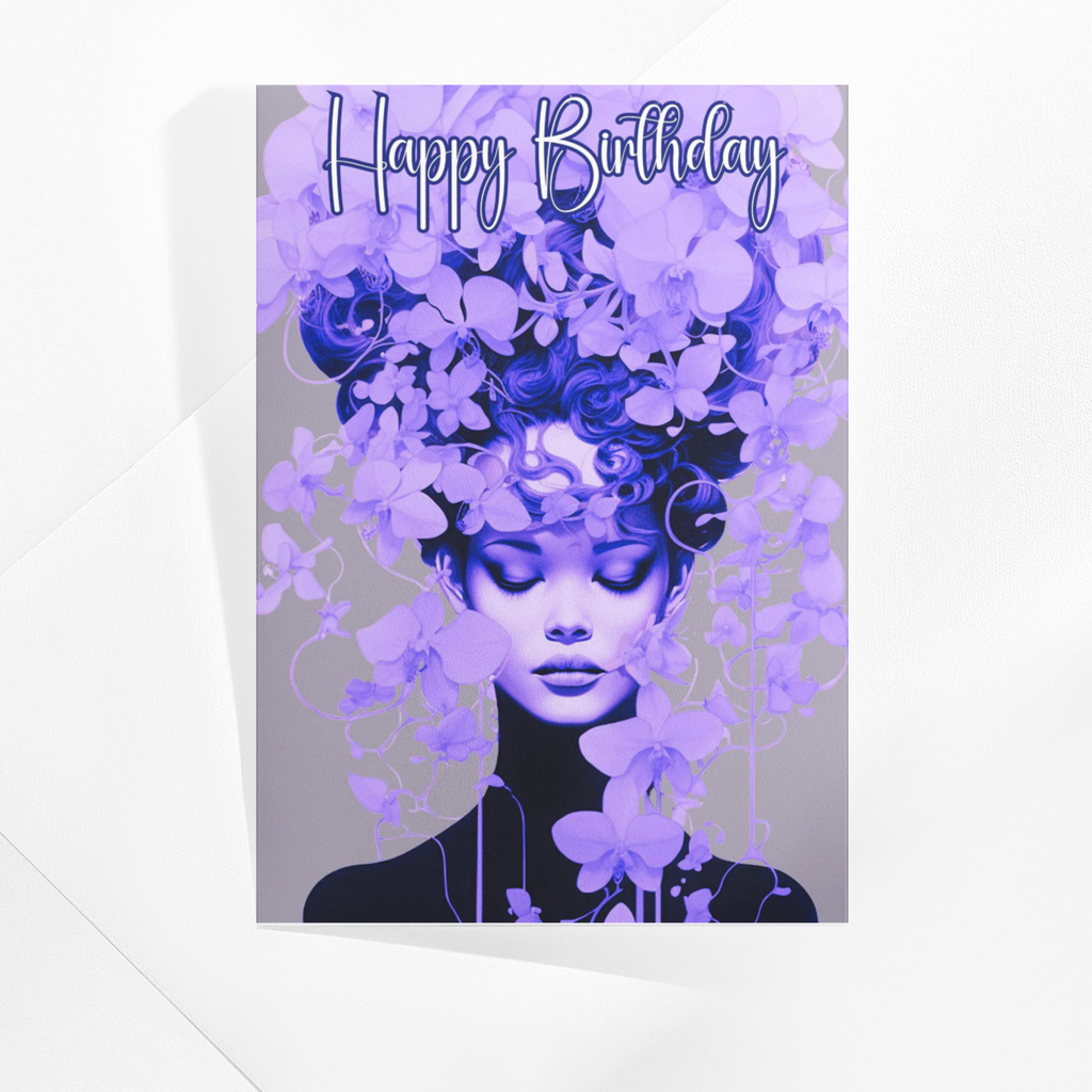 Birthday Card - Flowers of Peace