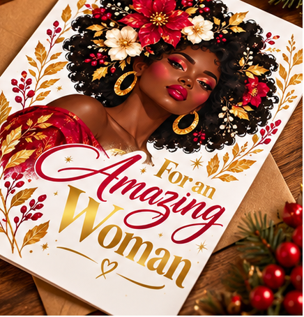 For an Amazing Woman Christmas Card
