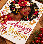 For an Amazing Woman Christmas Card