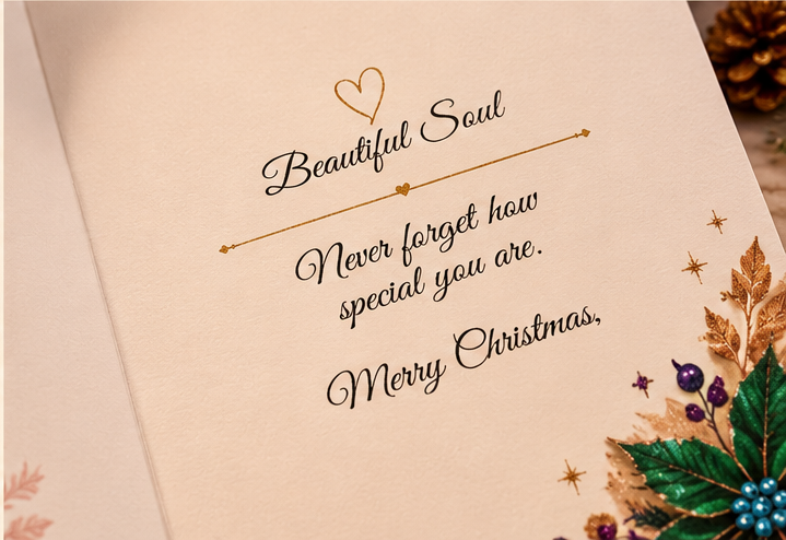 Beautiful Soul Christmas Card