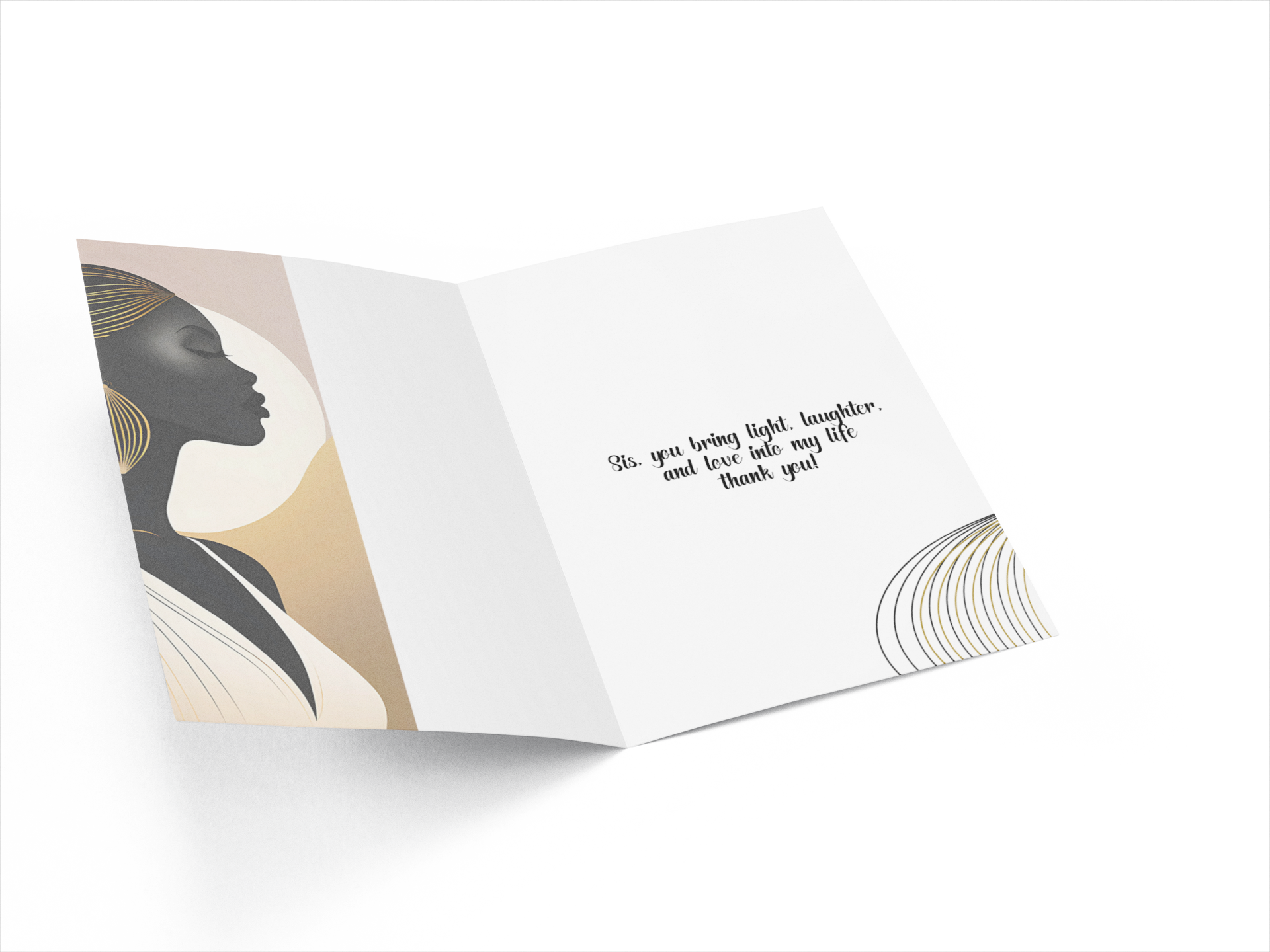 Greeting Card -  Lovely Sister