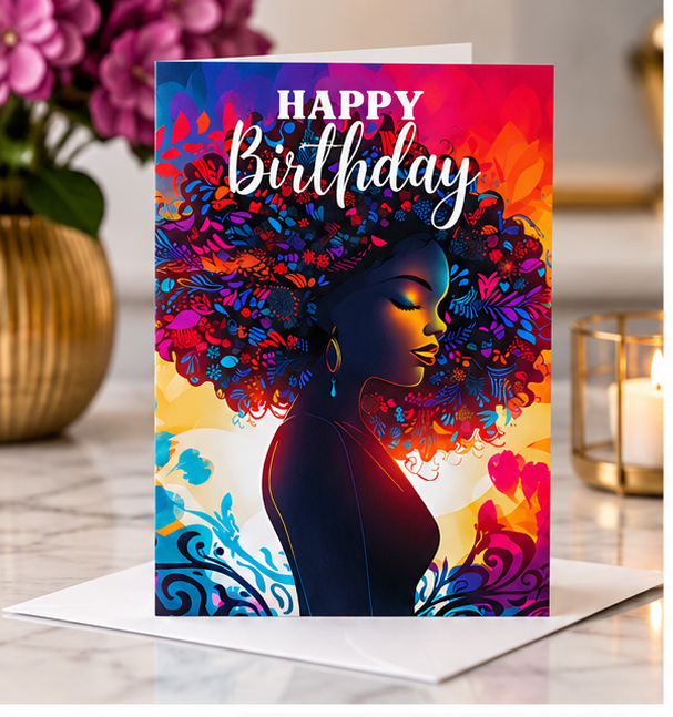 Radiant Blessings Birthday Card