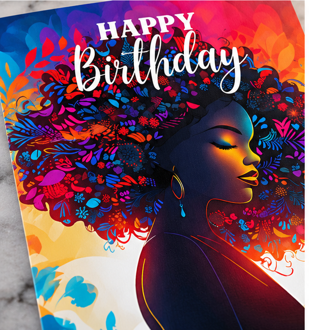 Radiant Blessings Birthday Card