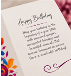 Radiant Blessings Birthday Card