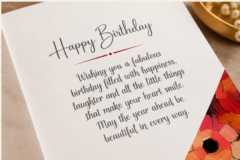 Golden Mosaic Birthday Card