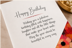 Golden Mosaic Birthday Card