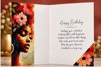Golden Mosaic Birthday Card
