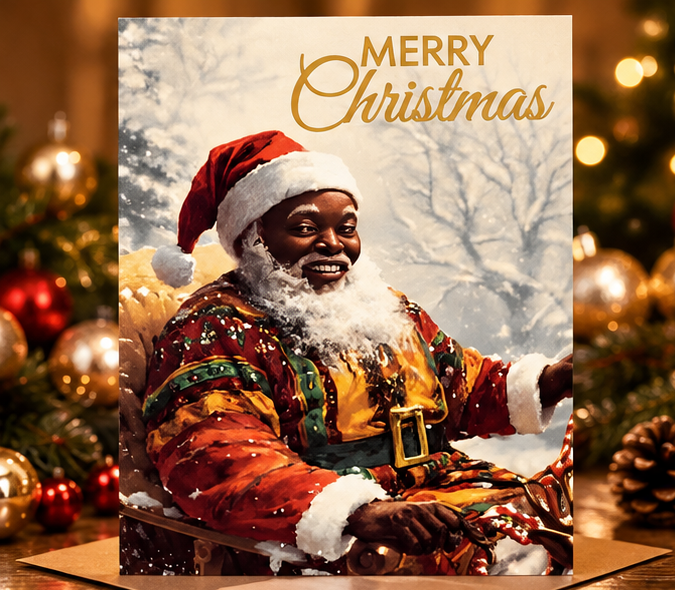 Merry Christmas Santa Card