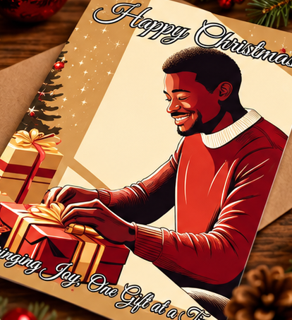 Bringing Joy Christmas Card