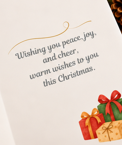 Bringing Joy Christmas Card