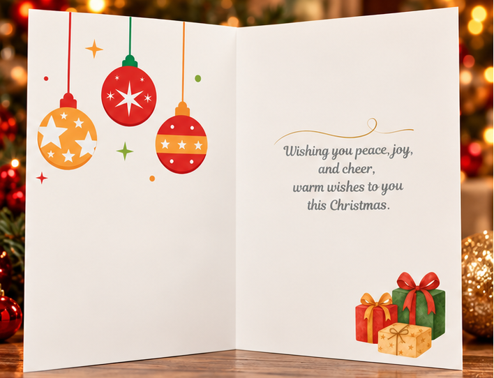 Bringing Joy Christmas Card