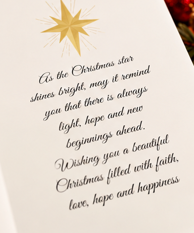 Come, Let Us Adore Him Christmas Card