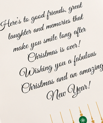 Wishing You a Fabulous Christmas Card