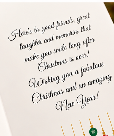 Fabulous Christmas Card for Friends