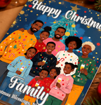 Family Christmas Blessings Card