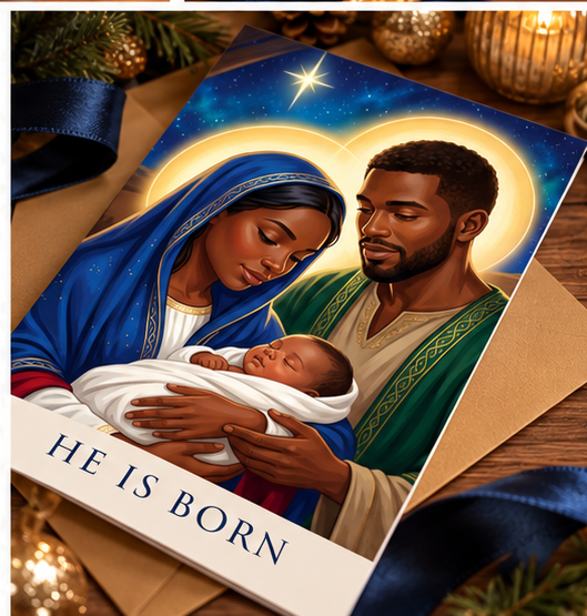 He Is Born Christmas Card