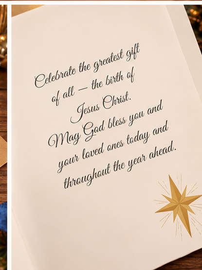 He Is Born Christmas Card
