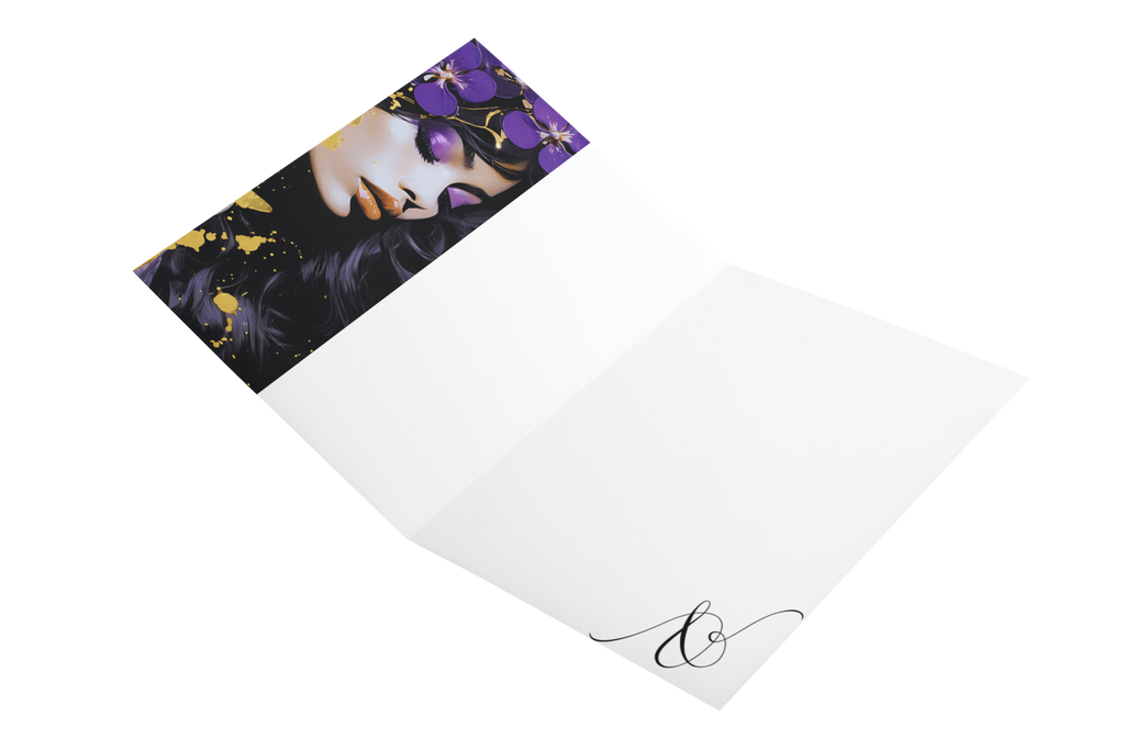 Birthday Card - Splash of Gold