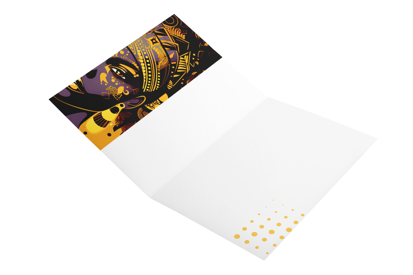 Nubian Gold Greeting Card Ref: 003