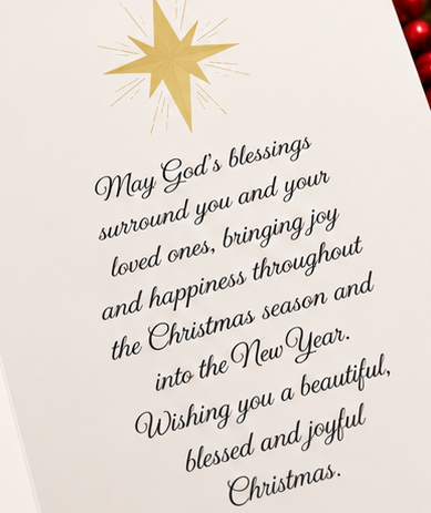 Peace Joy Love Christmas Card