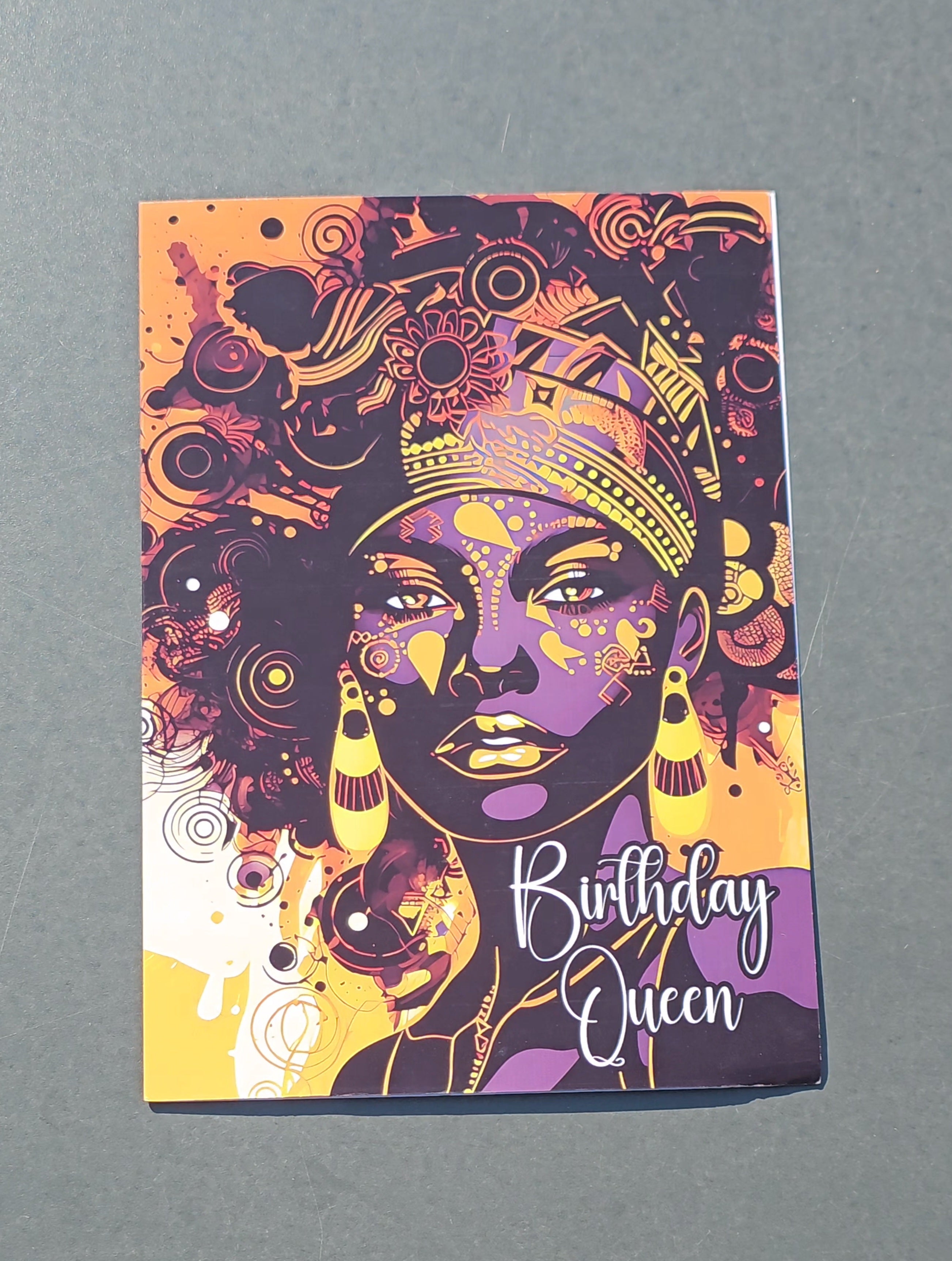 Birthday Card - Nubian Gold